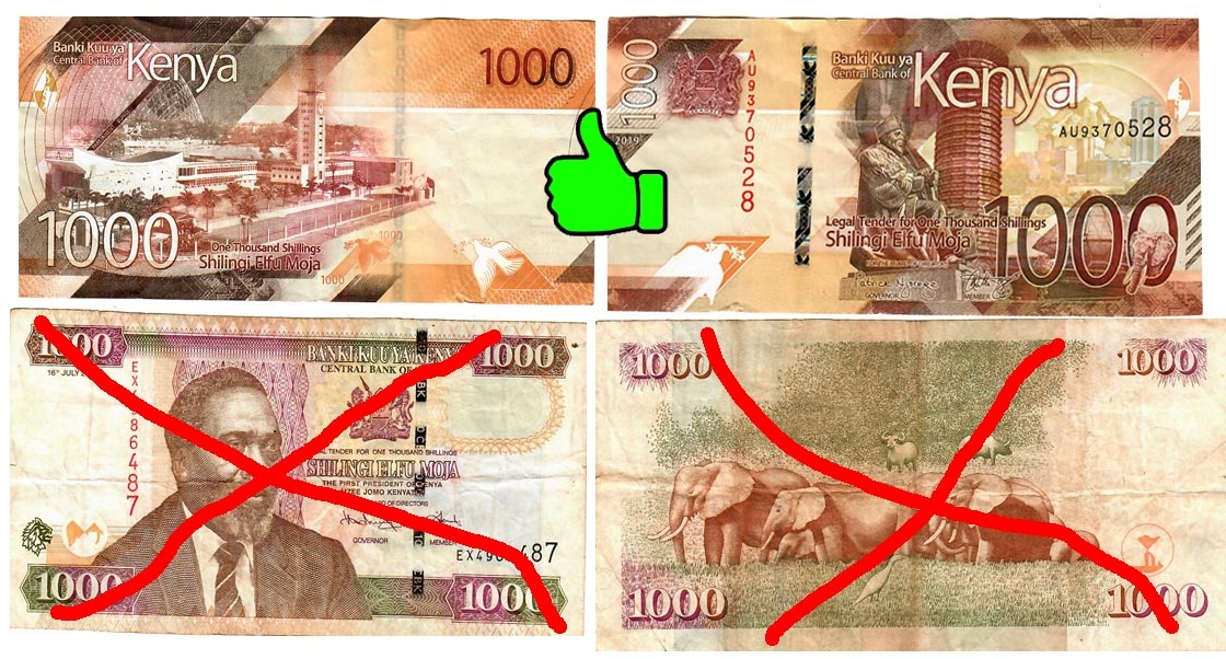 neue 1000 Kenia Schilling Note