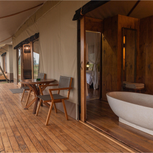 Sayari Family tent deck area