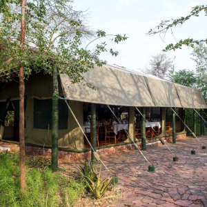 Speisezelt von Außen