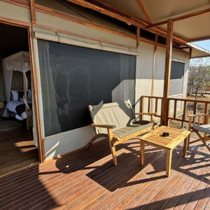 private Veranda der Zelte