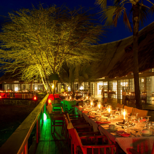 Maramboi Tented Lodge Speiseterrasse