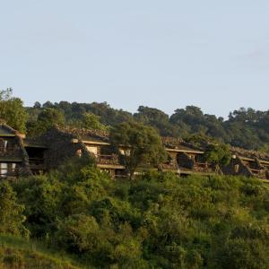 Außenansicht der Unterkünfte