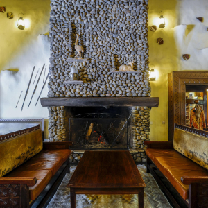 Feuerstelle im Haupthaus