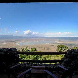 Ausblick der Unterkünfte