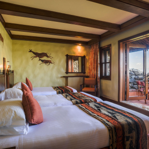 Dreibettzimmer mit Terrasse