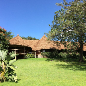 Gartenanlage und Haupthaus