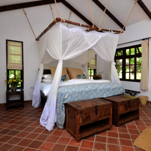 Doppelbett mit Moskitonetze