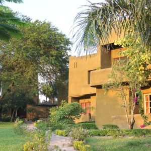 Garten und Lodges mit Terrasse 