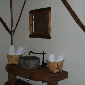 Waschbecken mit Handtücher