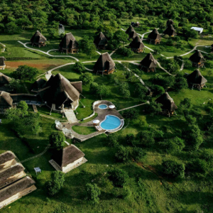 Lodge Arial von oben