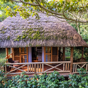 Double Cottage von Außen