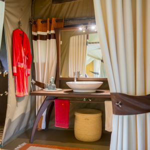 River Tent Badezimmer