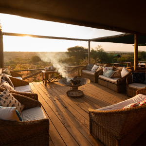 Lounge und Feuerstelle