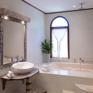 Badezimmer Garten Villa