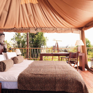 Panorama View vom Bett