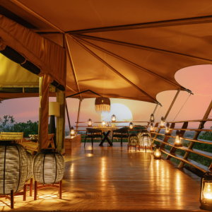 privates Abendessen auf privater Terrasse