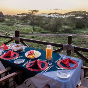 Frühstück am Balkon